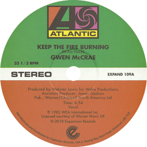 Gwen McCrae / Keep The Fire Burning b/w Funky Sensation