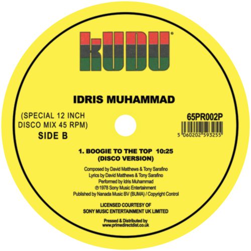 Idris Muhammad / Boogie to the Top (Young Pulse Remix) - Luv4Wax