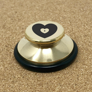 7" Vinyl Record Adapter / Clamp / Heart Gold