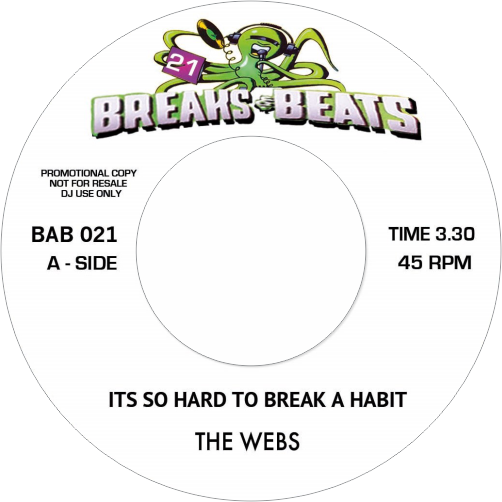 The Webs, Gamith / It's So Hard To Break A Habit b/w Darkness