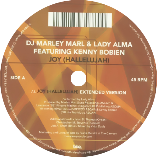 DJ Marley Marl, Lady Alma, Kenny Bobien ‎/ Joy (Hallelujah)