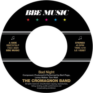 The Cromagnon Band / Bad Night b/w Quadrant