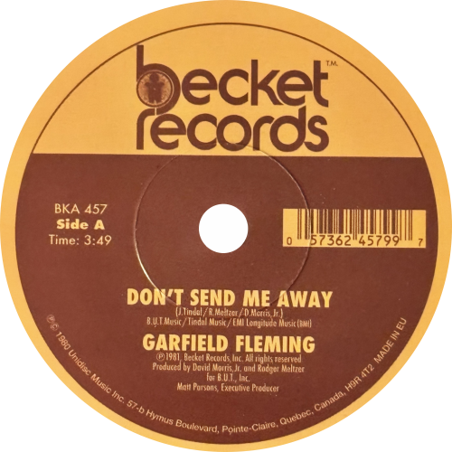 Garfield Fleming ‎/ Don't Send Me Away – Luv4Wax