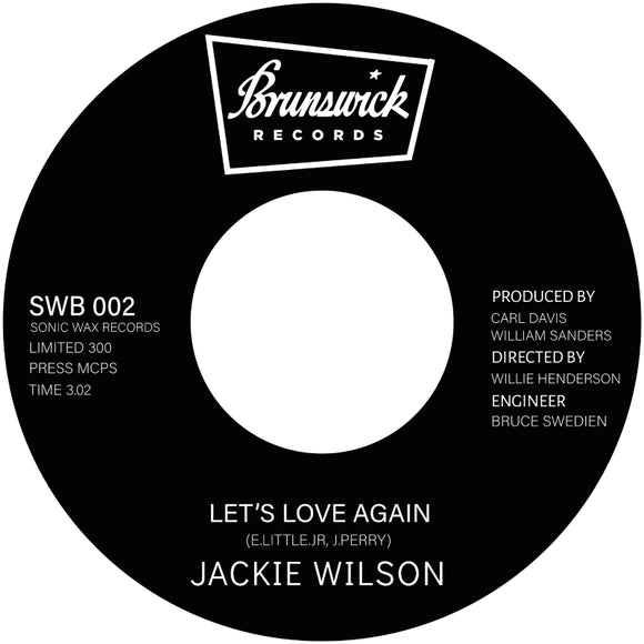 Jackie Wilson / Let's Love Again (Single Sided)
