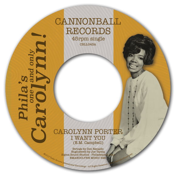 Carolynn Porter / I Want You (Vocal, Instrumental)