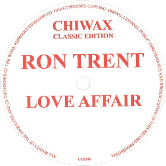 Ron Trent ‎/ Love Affair (Includes Braxton Holmes Mixes)