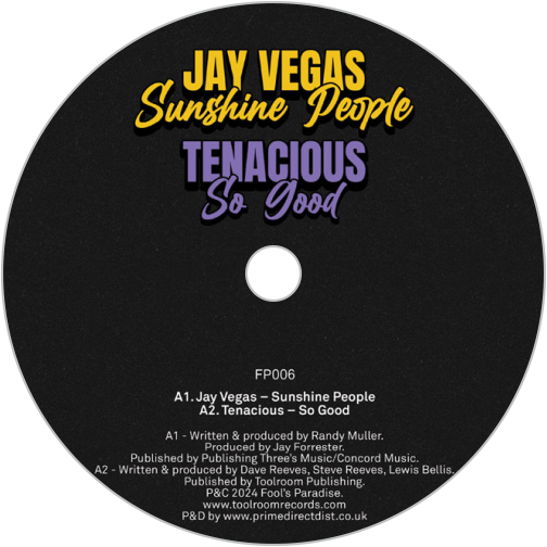 Jay Vegas, Tenacious, Sgt. Slick, Tommy Glasses  / Fool’s Paradise Sampler Vol. 5