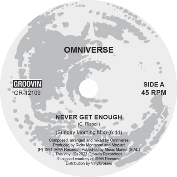 Omniverse / Never Get Enough b/w Antares