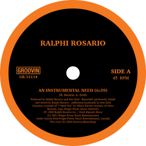 Ralphi Rosario / An Instrumental Need (2023 Reissue)