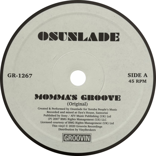 Osunlade / Momma's Groove (Jimpster Mix)