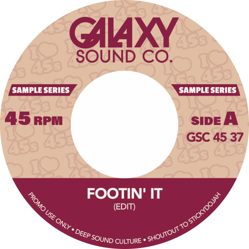Galaxy Sound 45 / Footin' Edits b/w Harlem Buck Edits