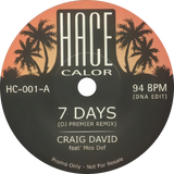 Craig David, Ruff Endz / 7 Days Feat. Mos Def (DJ Premier Remix) b/w No More