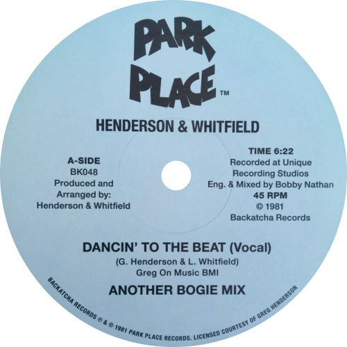 Henderson & Whitfield ‎/ Dancin’ To The Beat