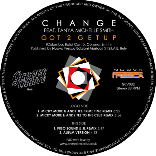 Change Feat. Tanya Michelle Smith / Got 2 Get Up (Micky More, Andy Tee, Figo Sound, Jl Remixes)