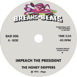 The Honey Drippers, Yellow Sunshine / Impeach The President b/w Yellow Sunshine (2025 Repress)