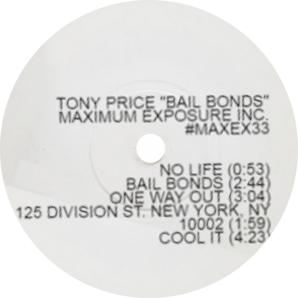 Tony Price / Bail Bonds EP
