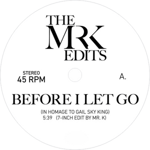 Mr. K, Frankie Beverly & Maze, DJ Hollywood / Before I Let Go b/w Hollywood Message