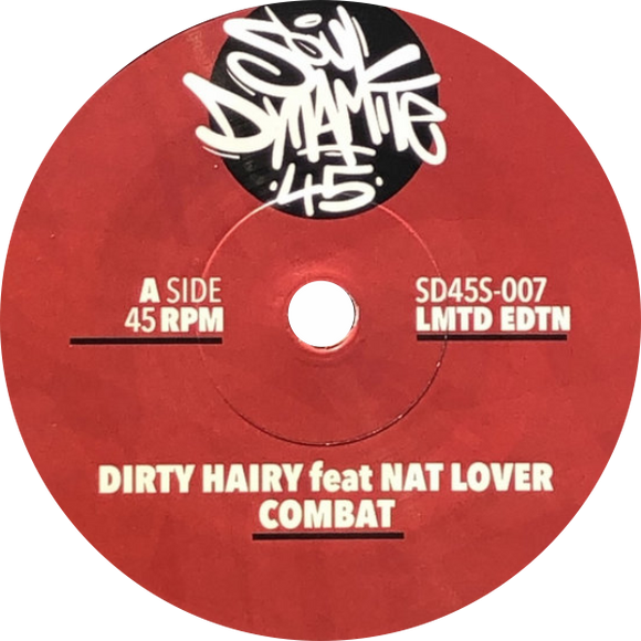 Dirty Hairy Feat Nat Lover / Combat (Marbled White Vinyl)