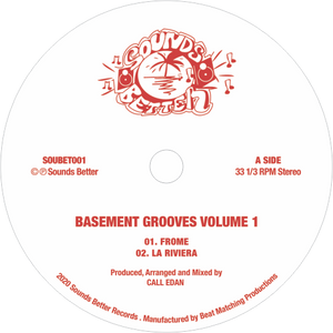 Call Edan / Basement Grooves Volume 1 (Red Marbled Color Vinyl, 2024 Repress)