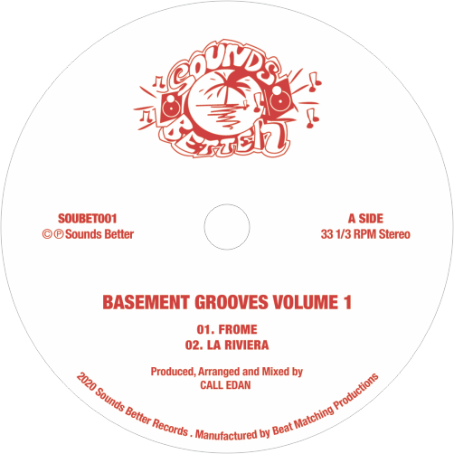 Call Edan / Basement Grooves Volume 1 (Red Marbled Color Vinyl, 2024 Repress)