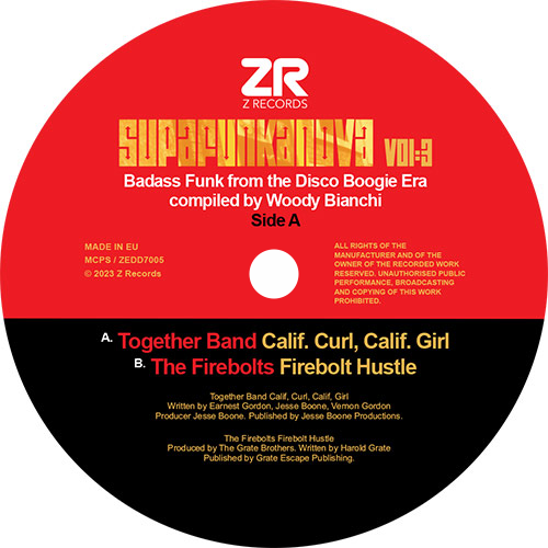Together Band / The Firebolts / Superfunkanova Vol.3 / 7 Inch Sampler