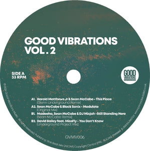 Harold Matthews Jr, Glenn Underground, Sean McCabe, Black Sonix, Madeeha, DJ Mixjah, David Bailey, MissFly / Good Vibrations Vol. 2