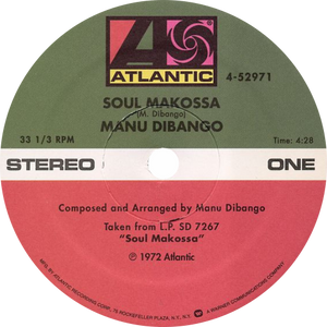 Manu Dibango / Soul Makossa b/w New Bell