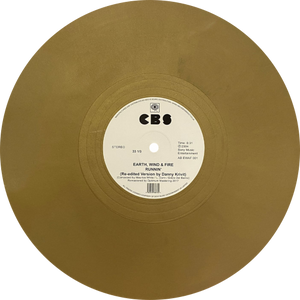 Danny Krivit Re-edits of Earth Wind & Fire / Brazilian Rhyme b/w Runnin' (12" Gold Vinyl, 2023 Limited Repress)