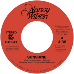 Nancy Wilson / Sunshine b/w The End Of Our Love