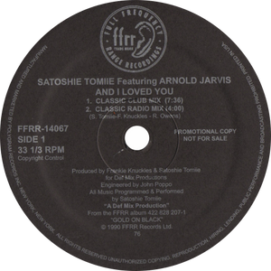 Satoshi Tomiie Featuring Arnold Jarvis / And I Loved You