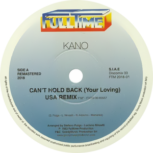 Kano, Jimmy Ross ‎ / Can't Hold Back (Your Loving) b/w Fall Into A Trance