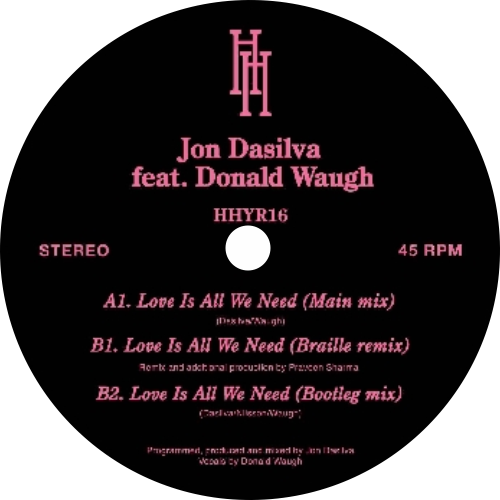 Jon DaSilva feat Donald Waugh / Love Is All You Need