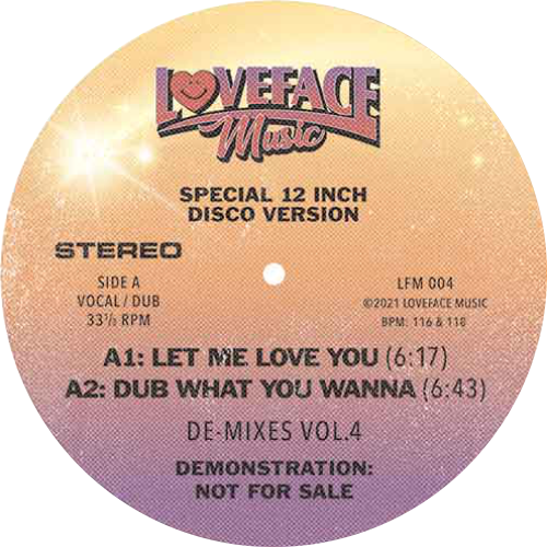 Loveface ‎/ De-Mixes Vol. 4