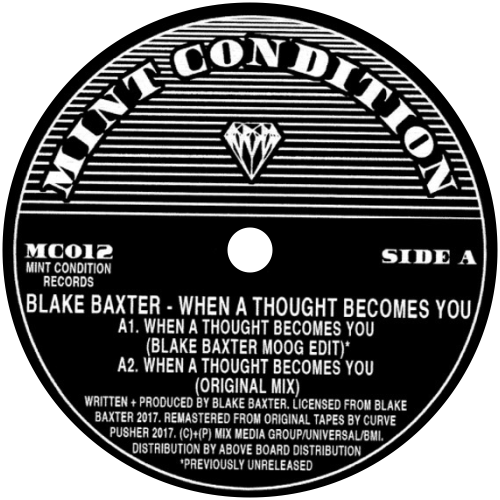 Blake Baxter / When A Thought Becomes You - Luv4Wax