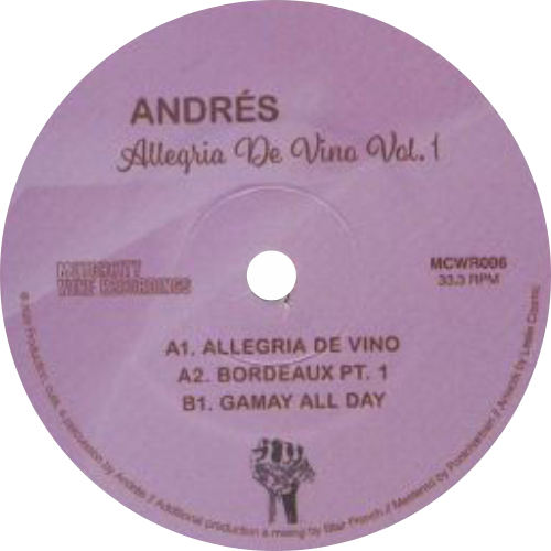 Andrés ‎/ Allegria de Vino Vol. 1