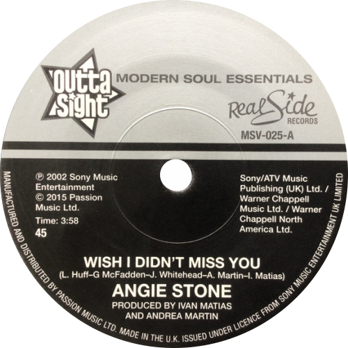 Angie Stone ‎/ Wish I Didn't Miss You