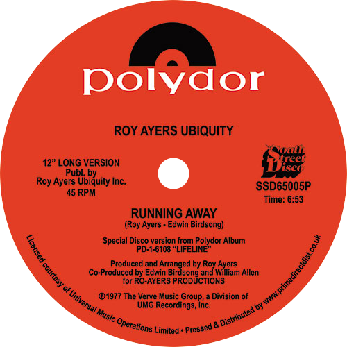 Roy Ayers Ubiquity / Running Away b/w Love Will Bring Us Back Together