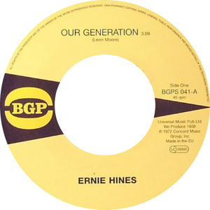 Ernie Hines / The Blackbyrds ‎/ Our Generation / Rock Creek Park